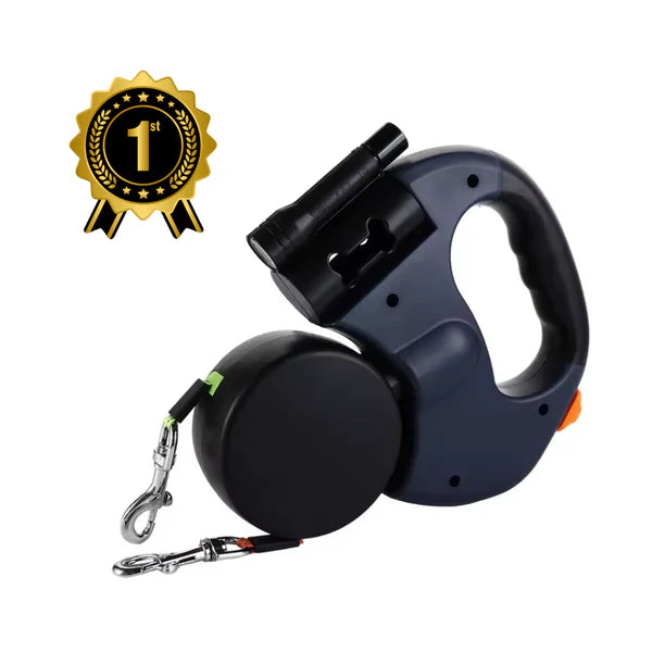 💥LED Dual Dog Walking Leash – Tangle-Free with Free Halloween Stickers