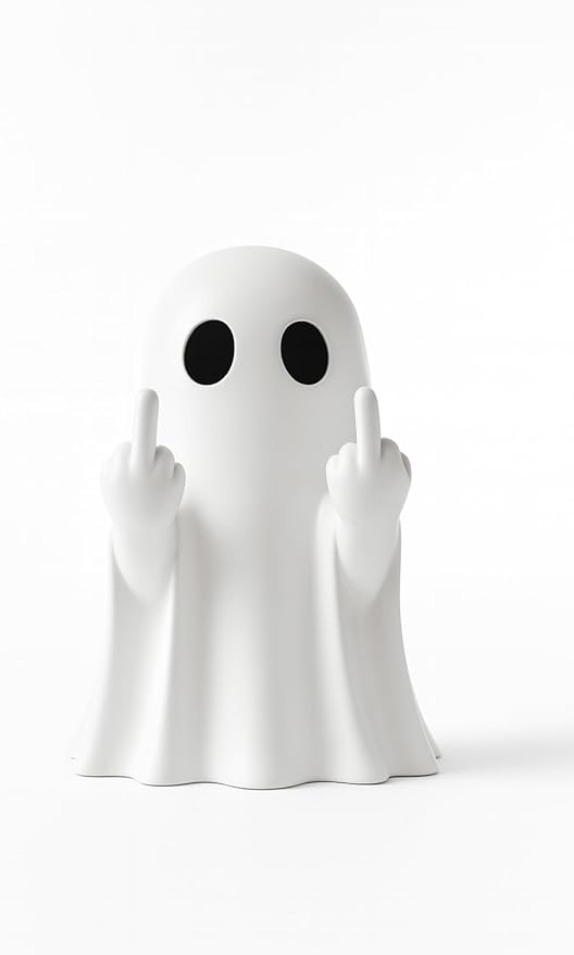 👻🖕 Middle Finger Ghost 🎃 Funny Halloween Decor