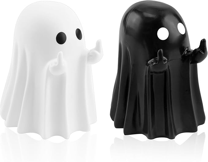👻🖕 Middle Finger Ghost 🎃 Funny Halloween Decor